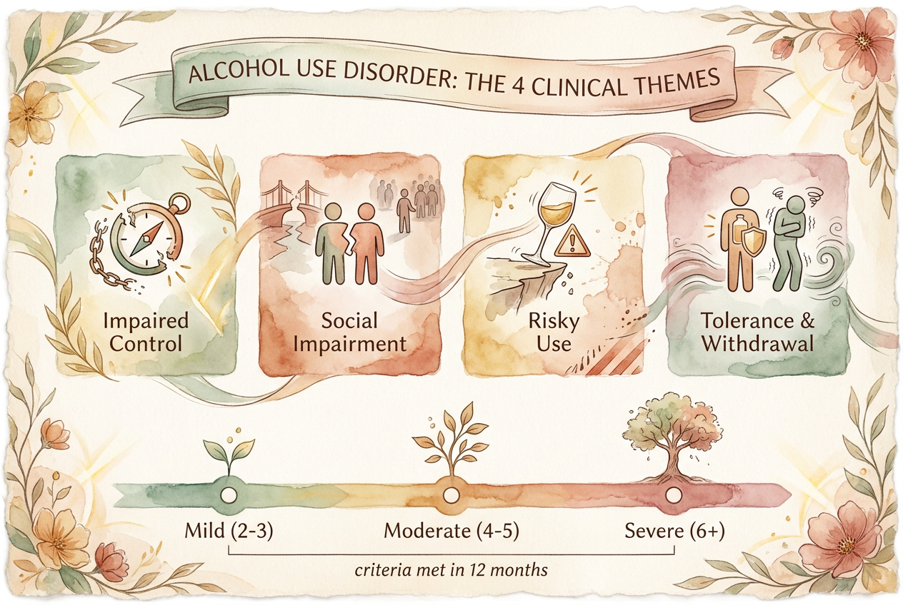 4 themes, watercolor